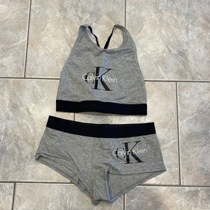 Calvin Klein sparkle knit lounge set